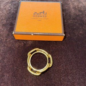 HERMES Signed, Authentic, Regate Circle Scarf Ring